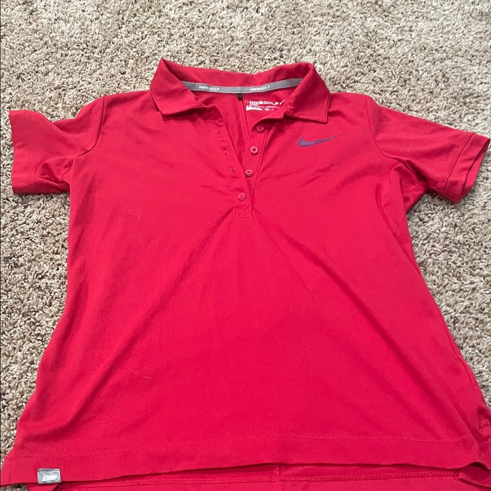 Nike Vibrant Red Polo Shirt